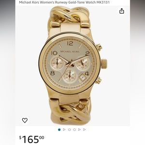 Michael Kors runaway gold tone watch